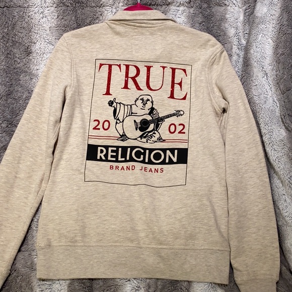 True Religion beige pull over - Picture 3 of 3